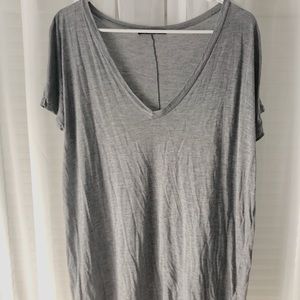 Brandy Melville long grey tunic shirt